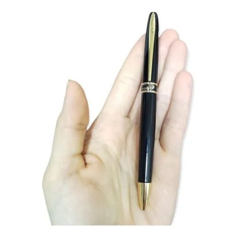 GENERICO - Lapicero Bolígrafo Tinta Seca Crocodile Negro Brillante