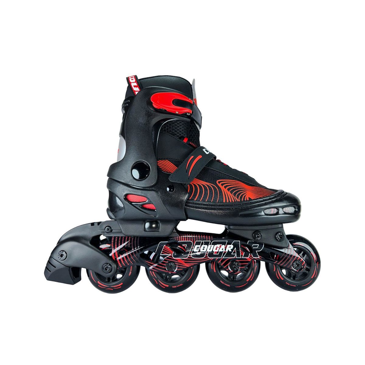 COUGAR - Patines En Linea Semiprofesionales Cougar MZS833LG L Rojo