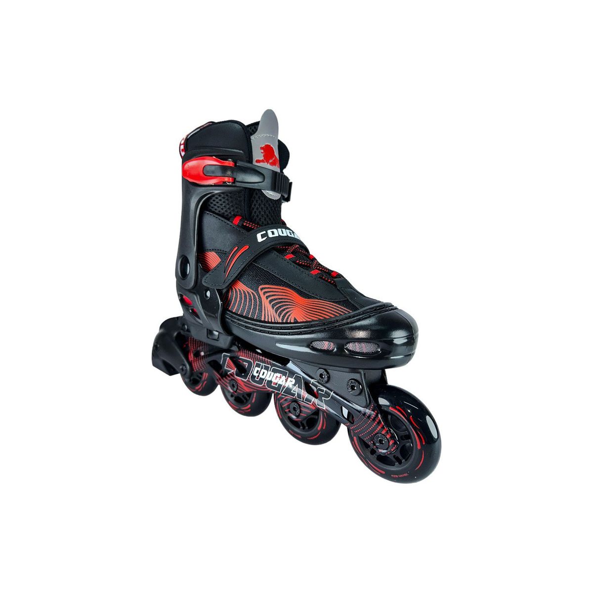 COUGAR - Patines En Linea Semiprofesionales Cougar MZS833LG L Rojo