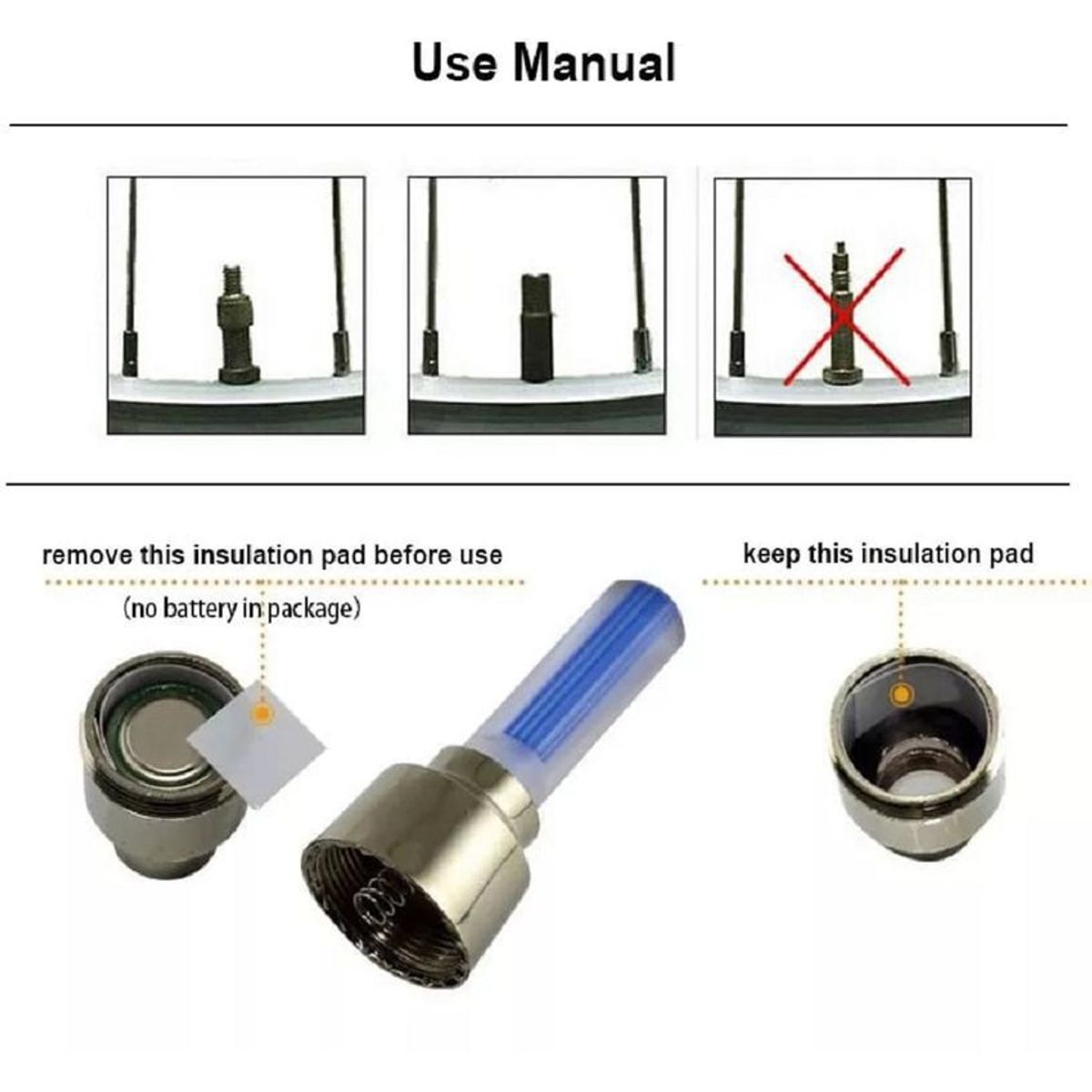 UNIVERSAL - Dos Tapa Valvulas Luz Led Neon Carro Moto RGB Multicolor