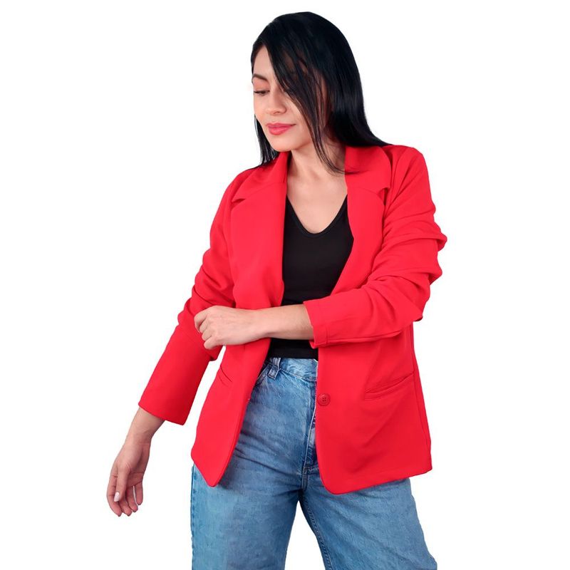 LEC LEE - Chaqueta Liviana Mujer Lec Lee Rojo-