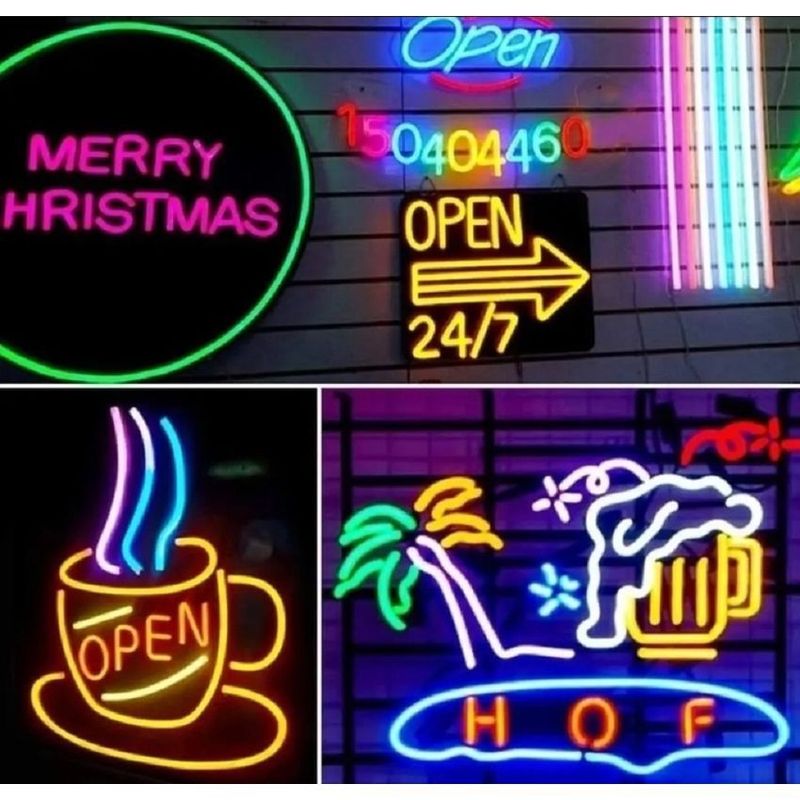 UNIVERSAL - Cinta neon led 5 metros flexible 12v color azul+Adaptador