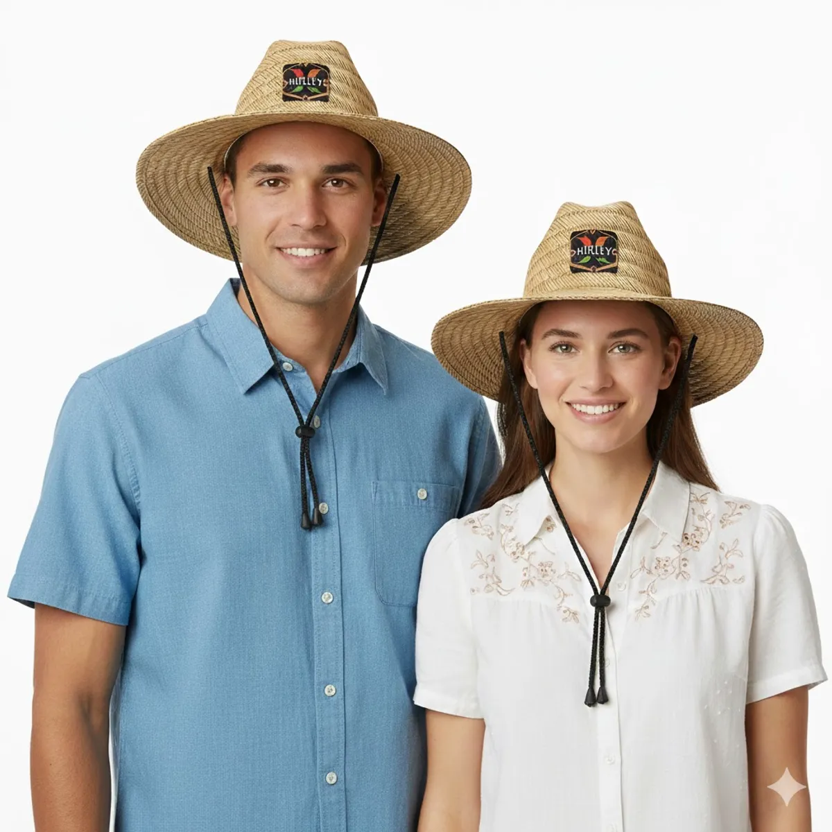 VELBROS - Sombrero Paja Lifeguard Artesano Ala Ancha Playa Hombre Mujer