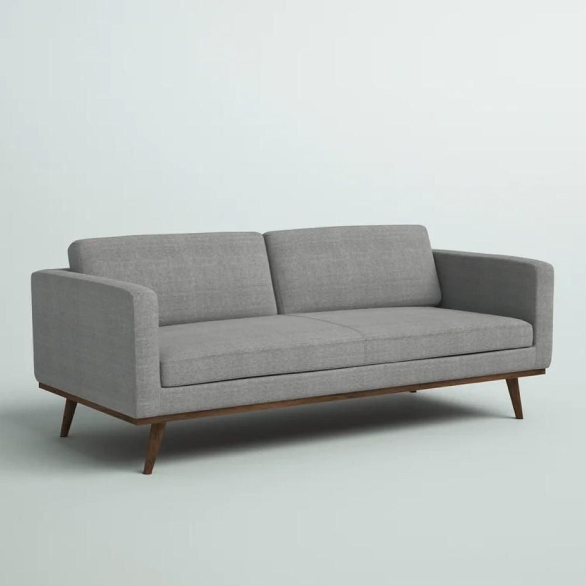 GENERICO - Sofa Eren 3 Puestos En Tela Lona Gris 200X080x090