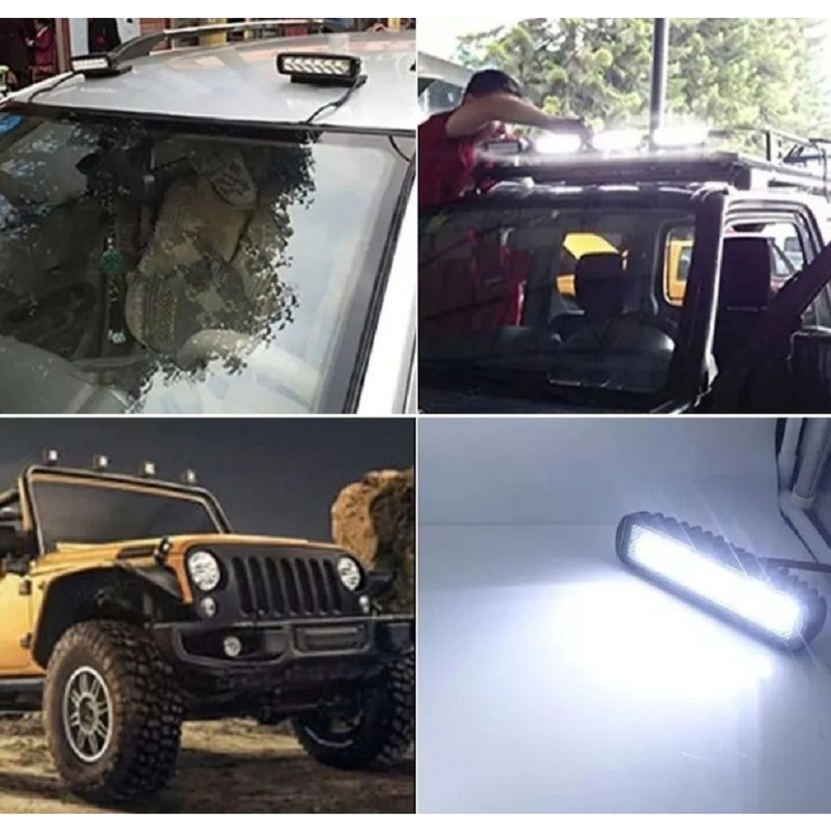 UNIVERSAL - Exploradora aluminio lineal 4000lm 6 luz led moto/carro