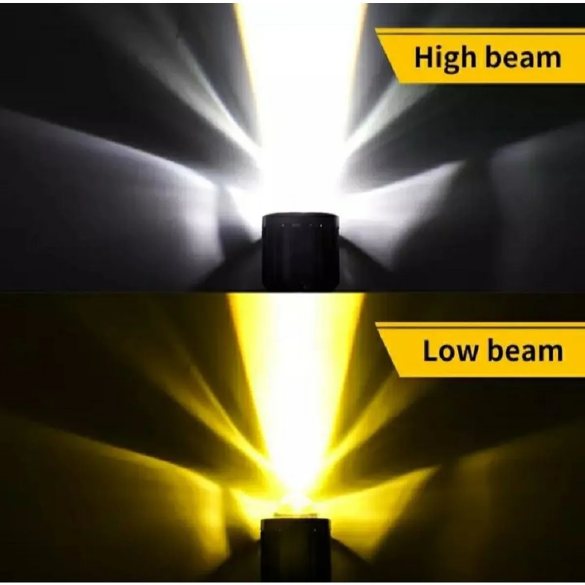 UNIVERSAL - 2 luces led h4 proyector bicolor 10.000 lumens moto ac/dc