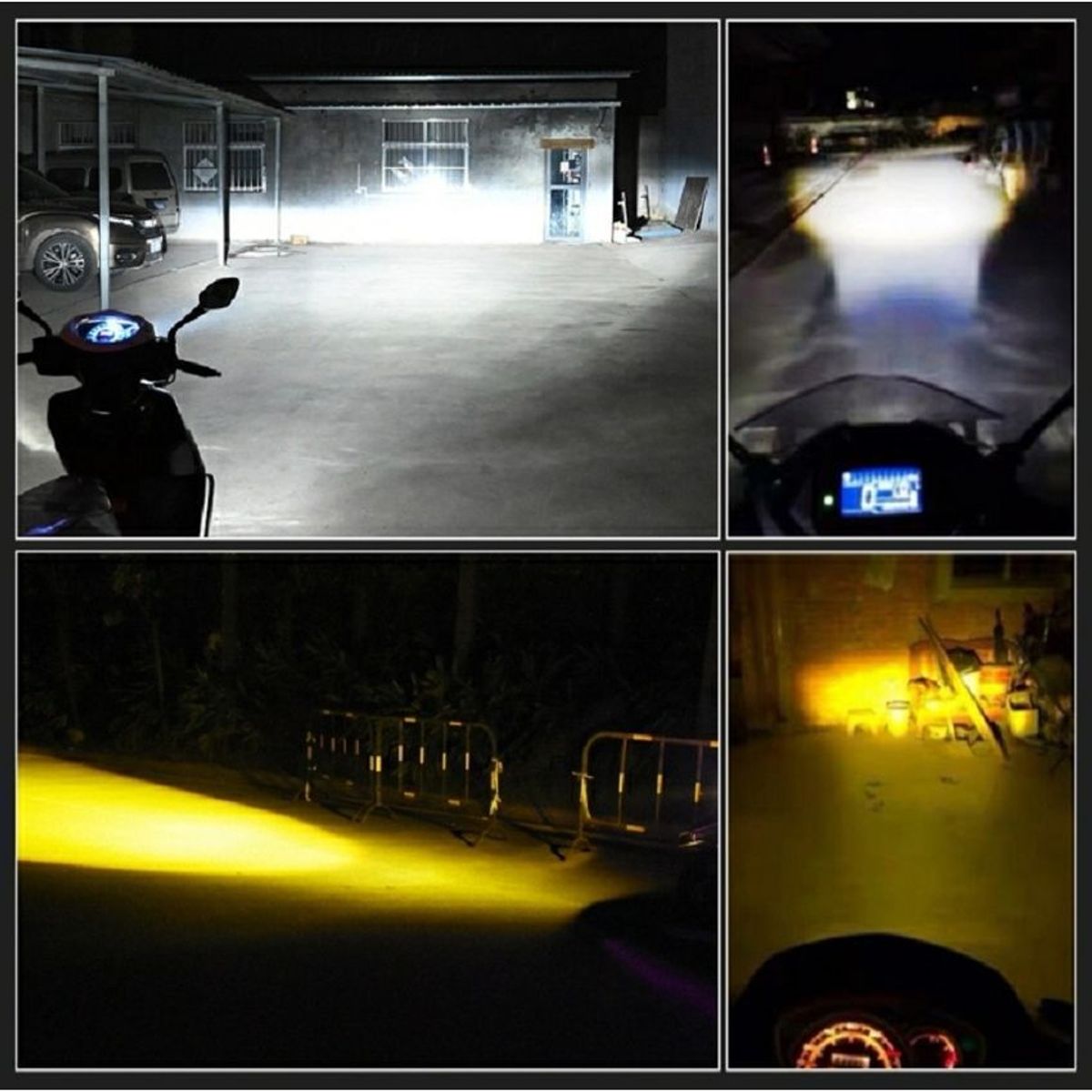 LEDMAX - Bombillo led h4 lupa ultra potente dual color 10.000 lumens