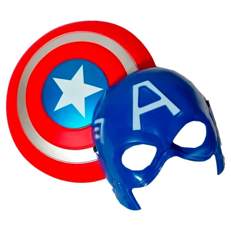 GENERICO - Escudo Capitan América  Máscara Disfraz Cosplay Halloween