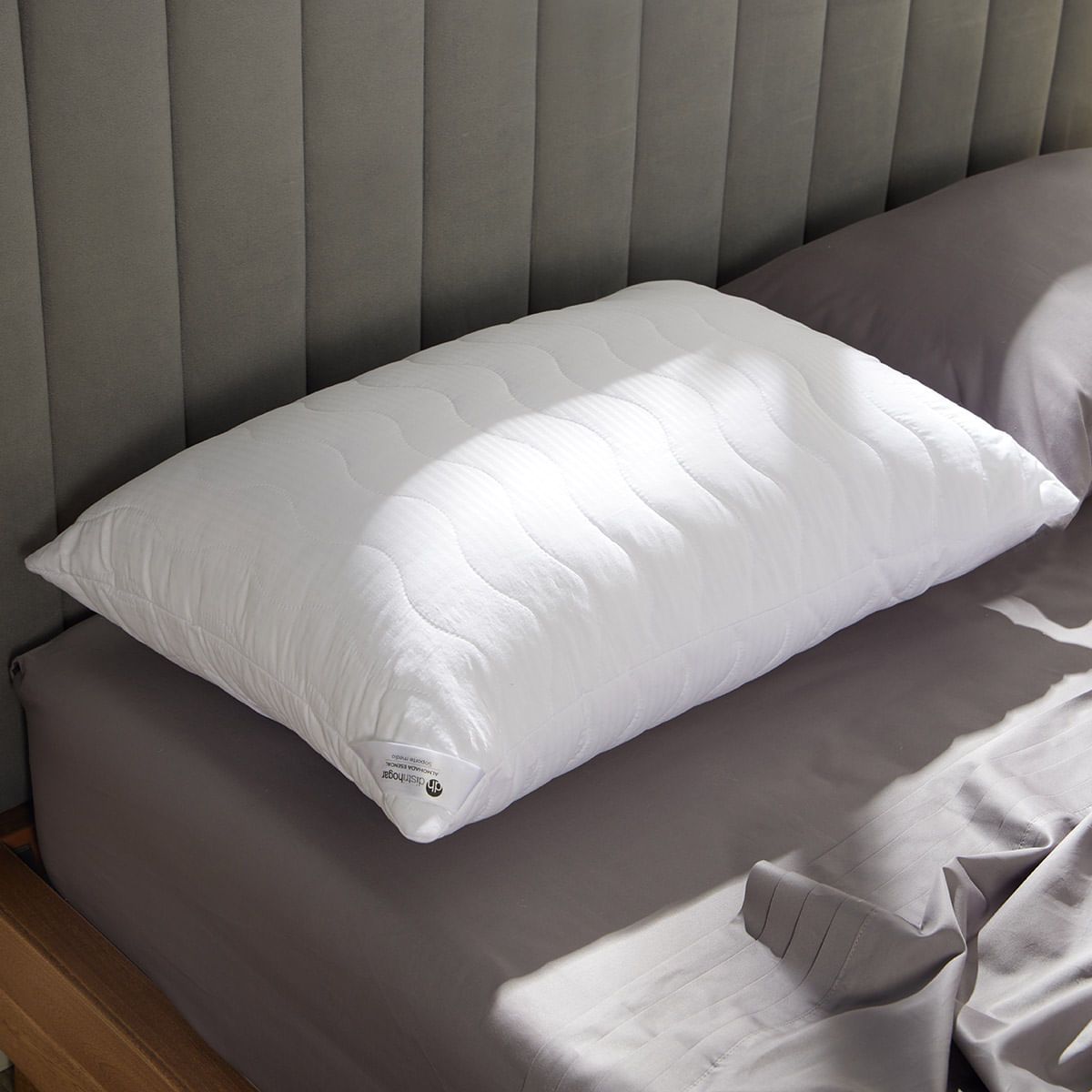 DISTRIHOGAR - Almohada Essencial Soporte Medio Poliéster 50 x 70 cm