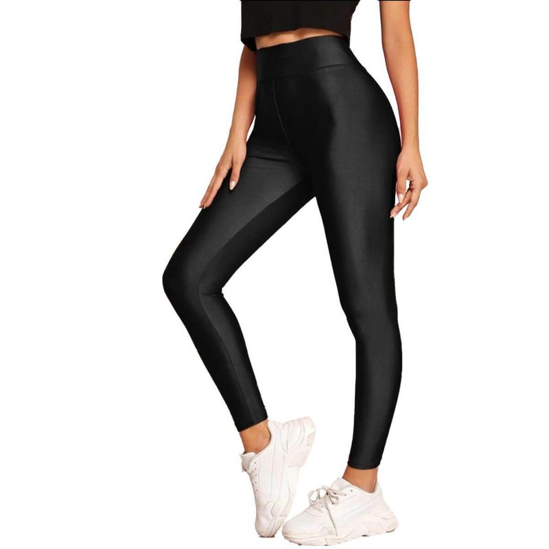 FRIOLENTA - Legging Térmico Fleece Polar Brillante - Negro