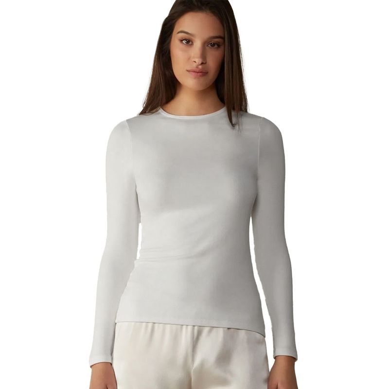 FRIOLENTA - Camiseta termica interior fleece polar - Blanca
