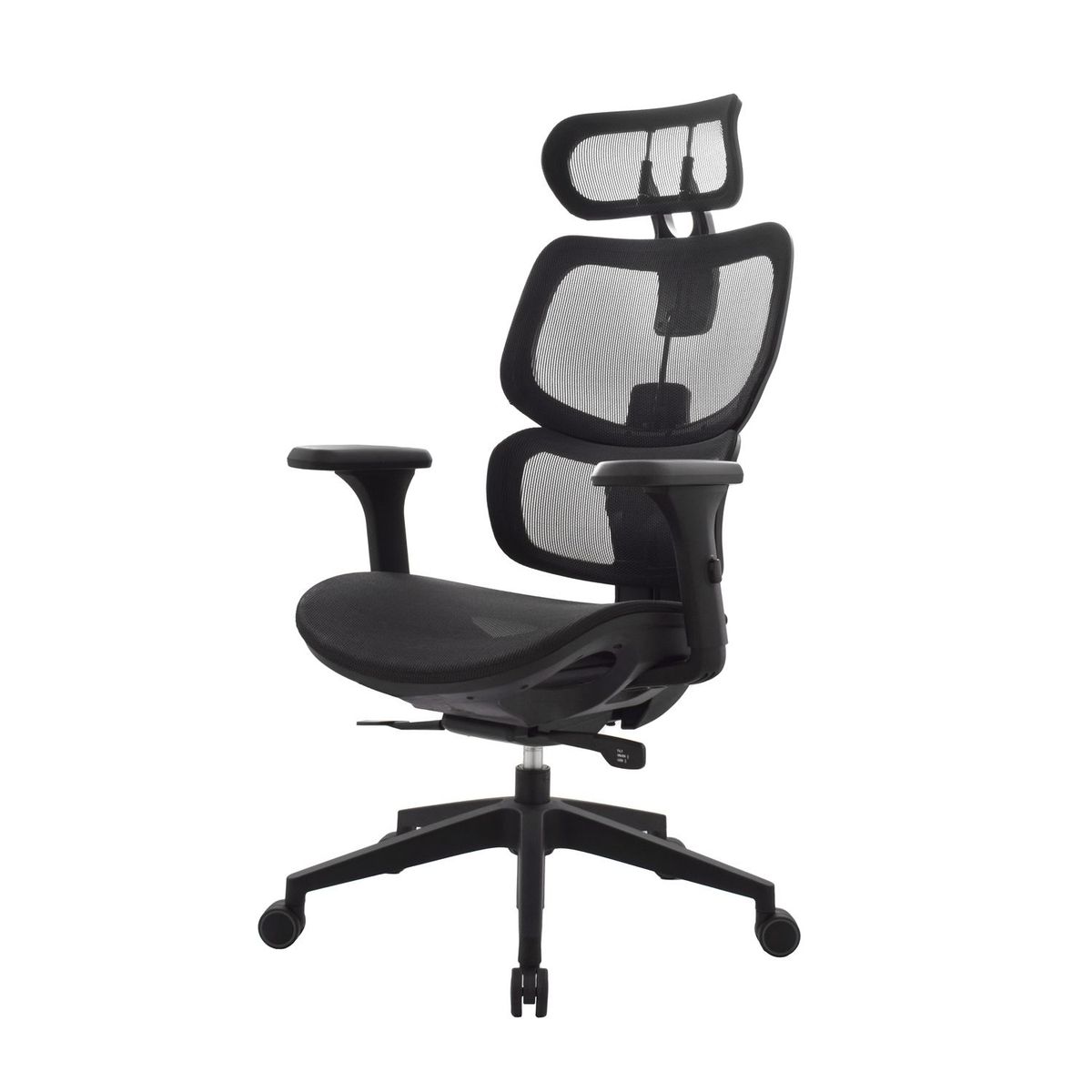 BONNO - Silla Ergonómica Sam Presidente Negra Bonno