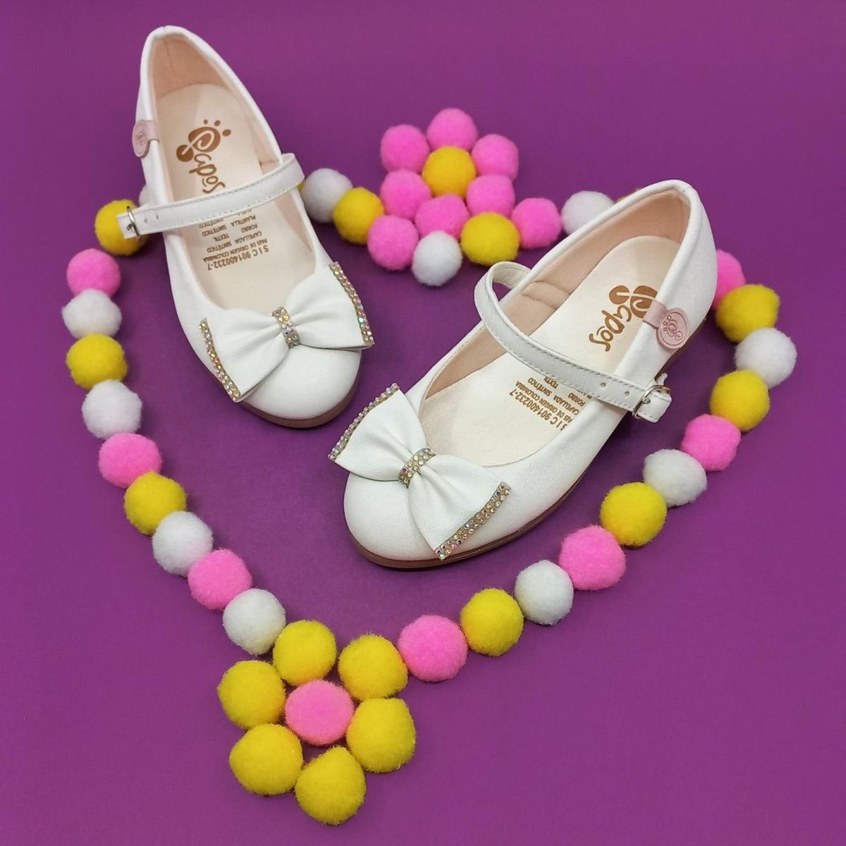 PAPOS - Baletas Dulce Bailarina Blanca - Crema