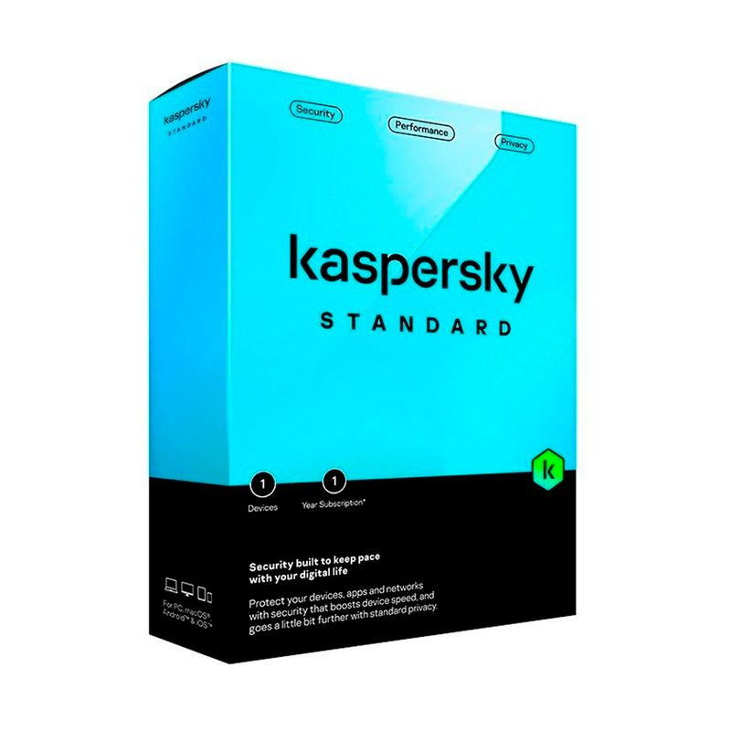 KASPERSKY - Licencia Antivirus Kaspersky Standard 1 Año 1 Pc 2023