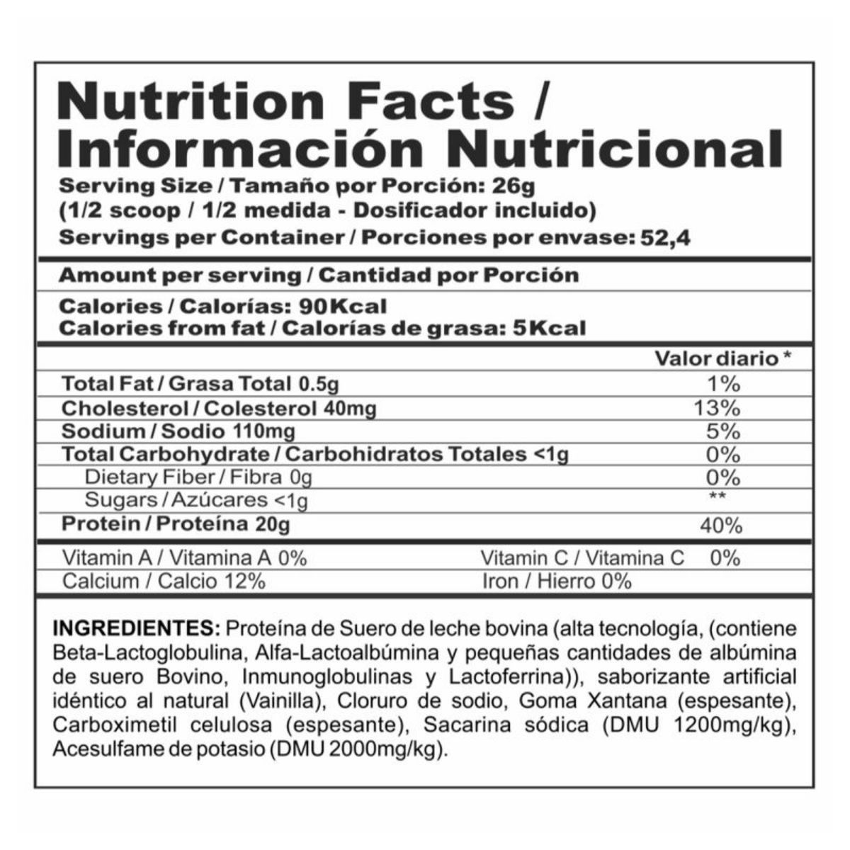 MEGAPLEX - Bipro Classic 3 Libras Proteina Limpia - Sabor Vainilla