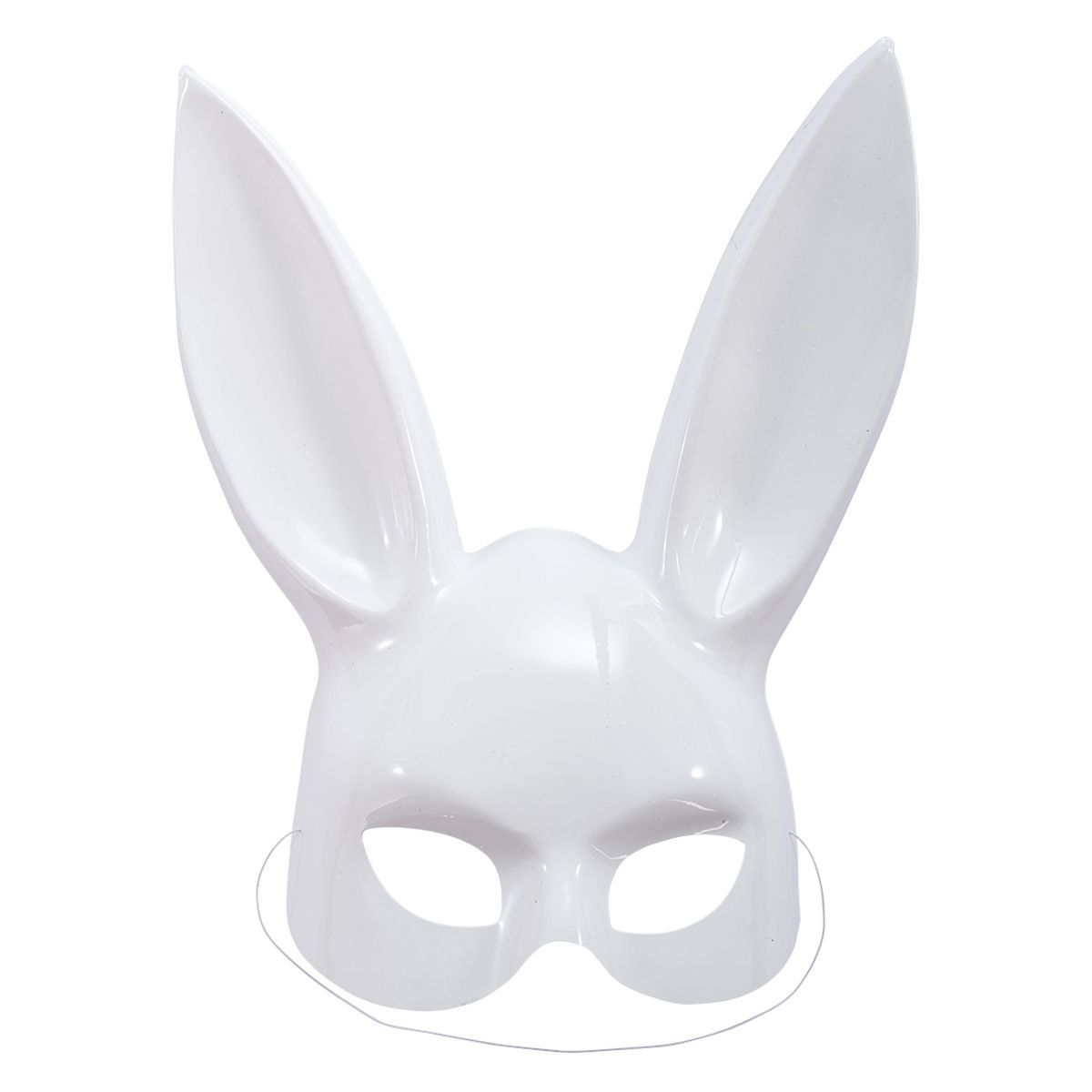 GENERICO - Mascara Conejo Mujer Media Cara Halloween Disfraz coneja
