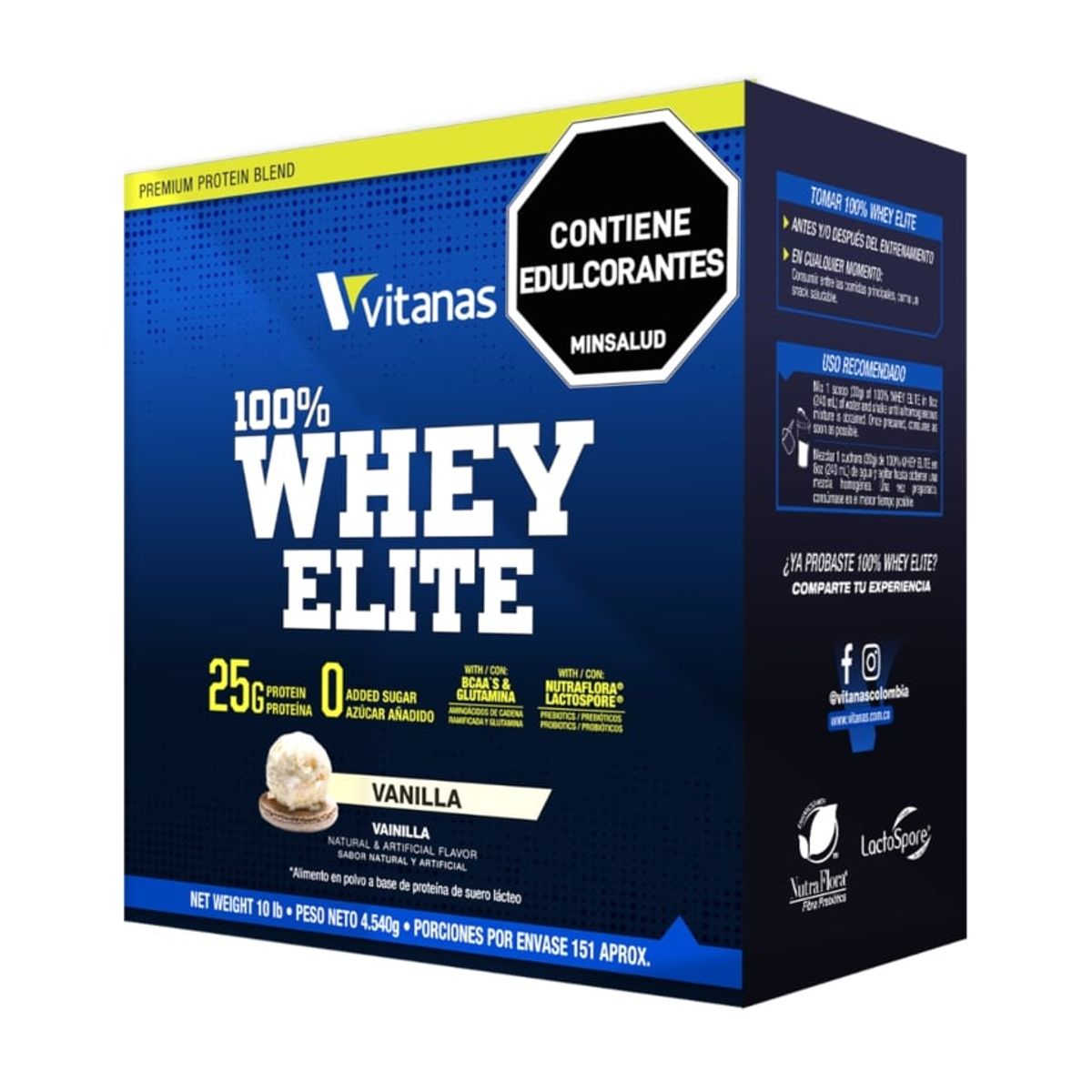 VITANAS - 100 % Whey Elite x 10 Lb - Vitanas