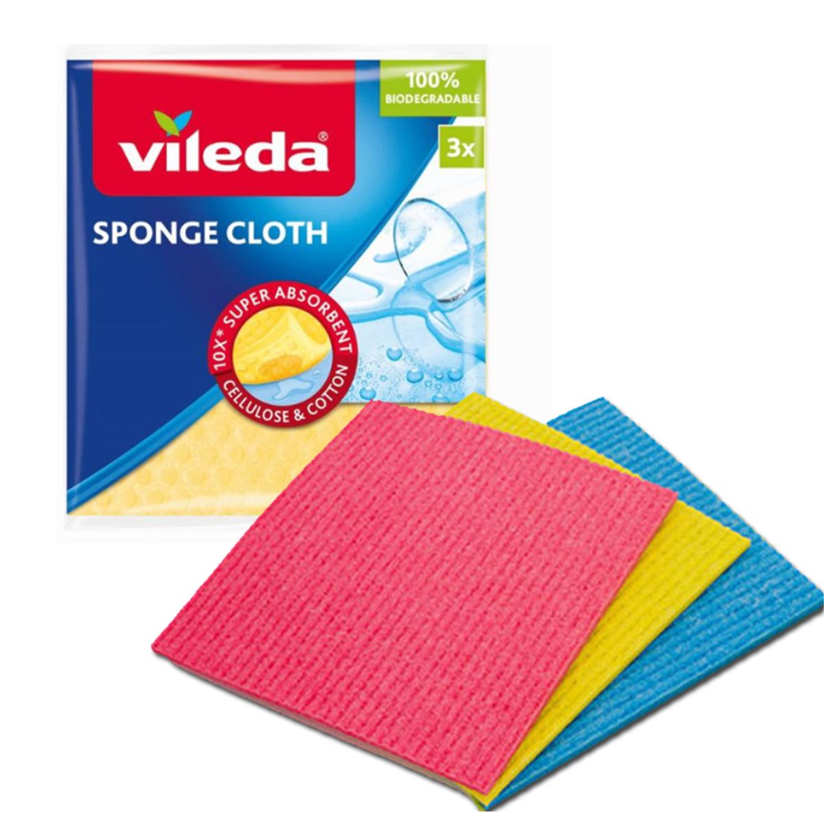 VILEDA - Paño Limpiador Celulosa Vileda 3 unidades