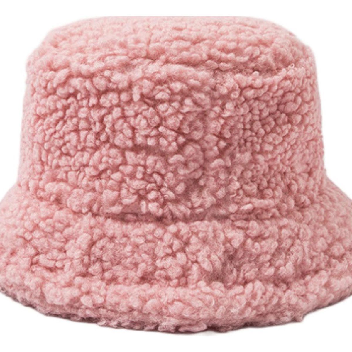 VELBROS - Gorro Pesquero Pescador Bucket Hat Sombrero Peluche Invierno - Rosa.
