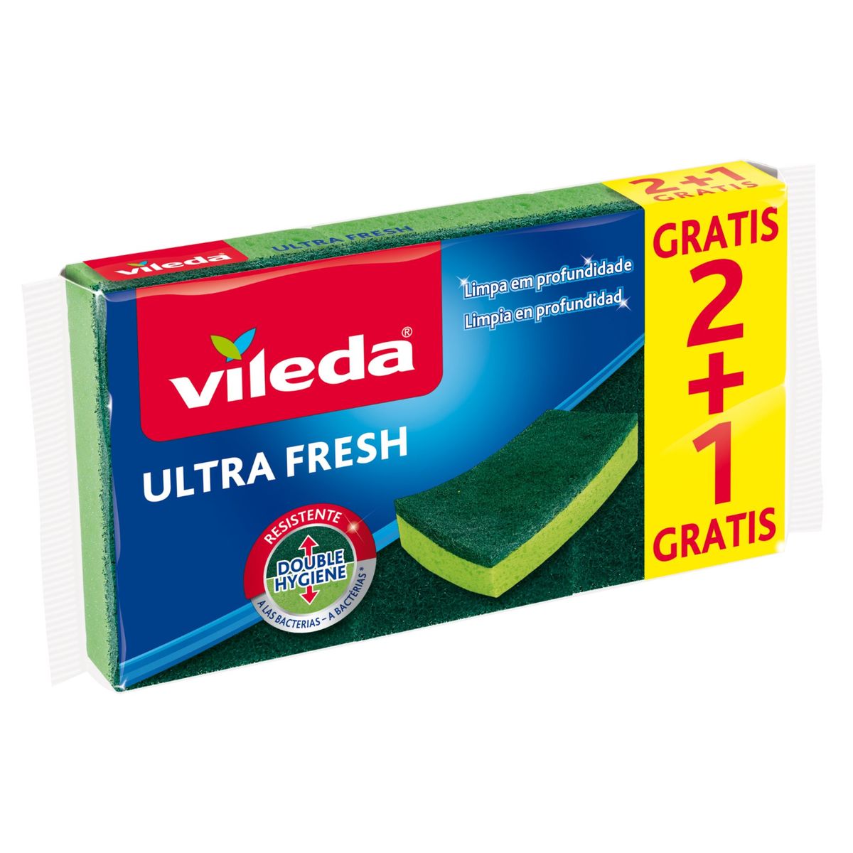VILEDA - Esponja Vileda Ultra Fresh 3 unidades