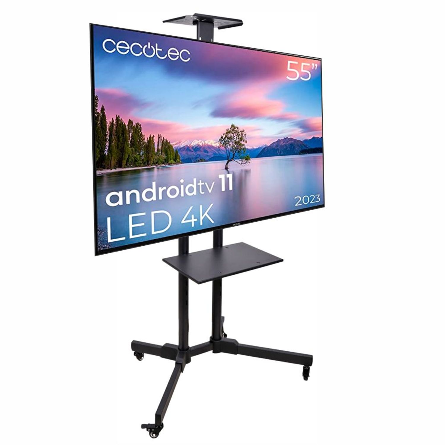 BONTEC Soporte TV Pie Para Pantallas De 30-70 Pulgadas De Curvos Planos Plasma OLED LCD LED Hasta 40 Kg, Soporte Suelo TV Altura Ajustable, VESA Máx 600x400 Mm