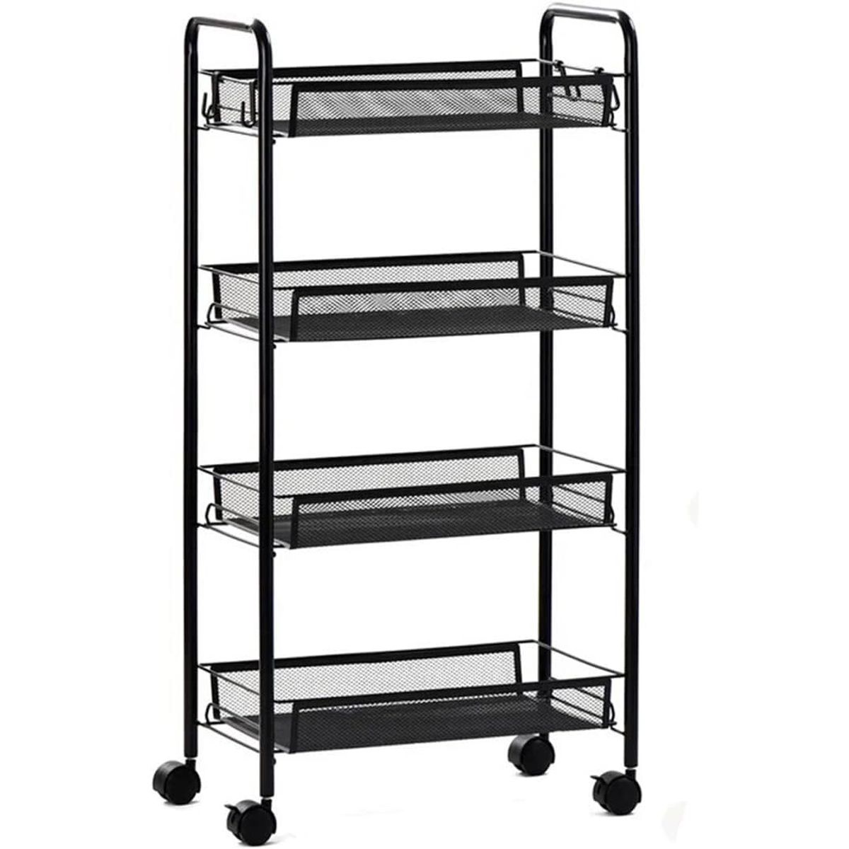 ONE PIXEL - Carrito de Almacenamiento de 4 Niveles para Cocina