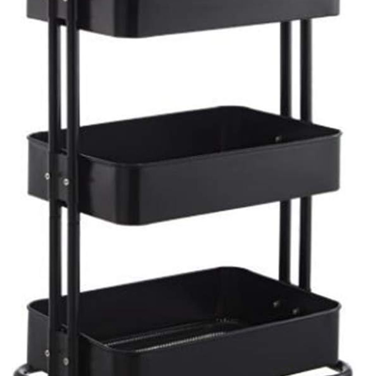 ONE PIXEL - Organizador Rectangular Multiusos 3 Niveles Estante  Negro