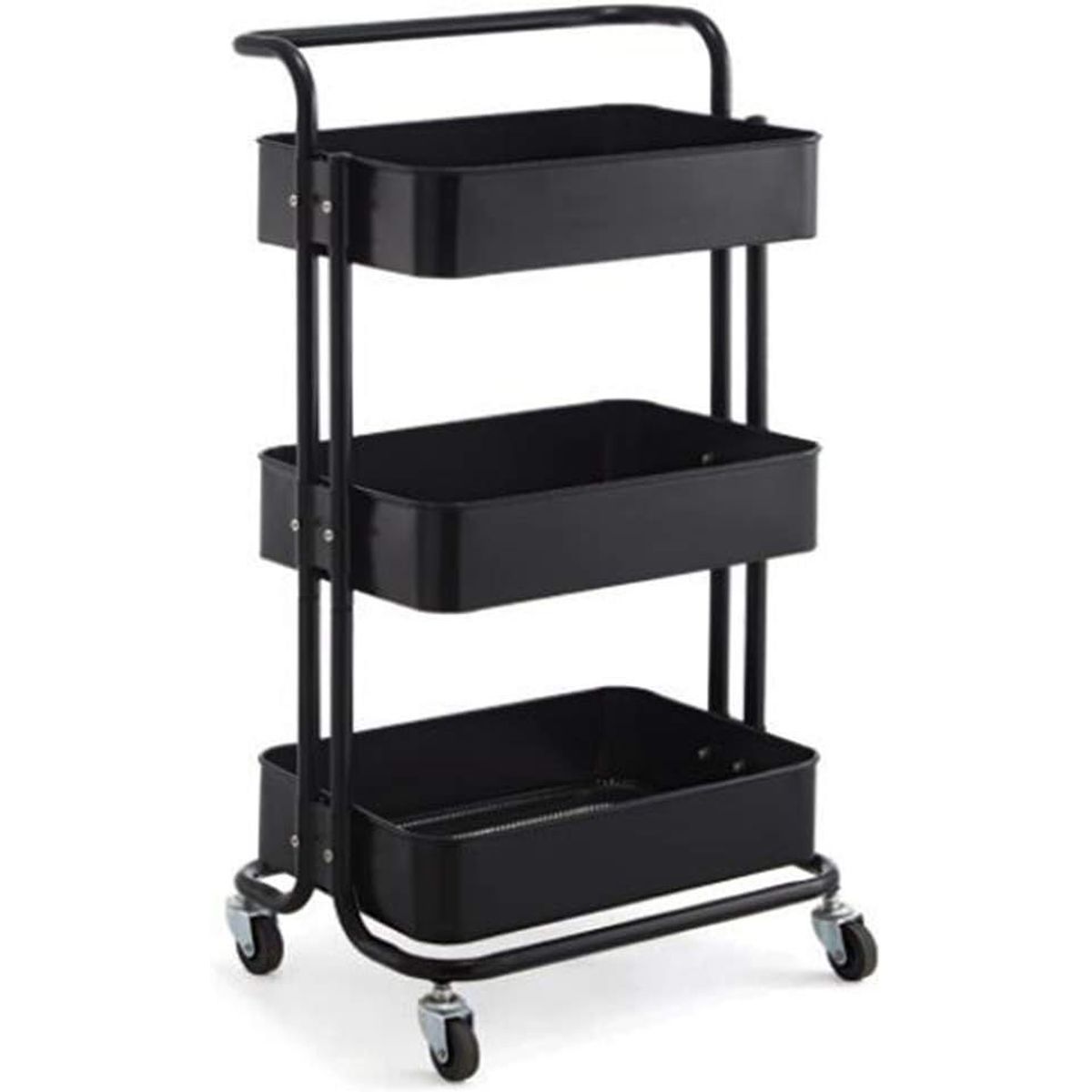ONE PIXEL - Organizador Rectangular Multiusos 3 Niveles Estante  Negro