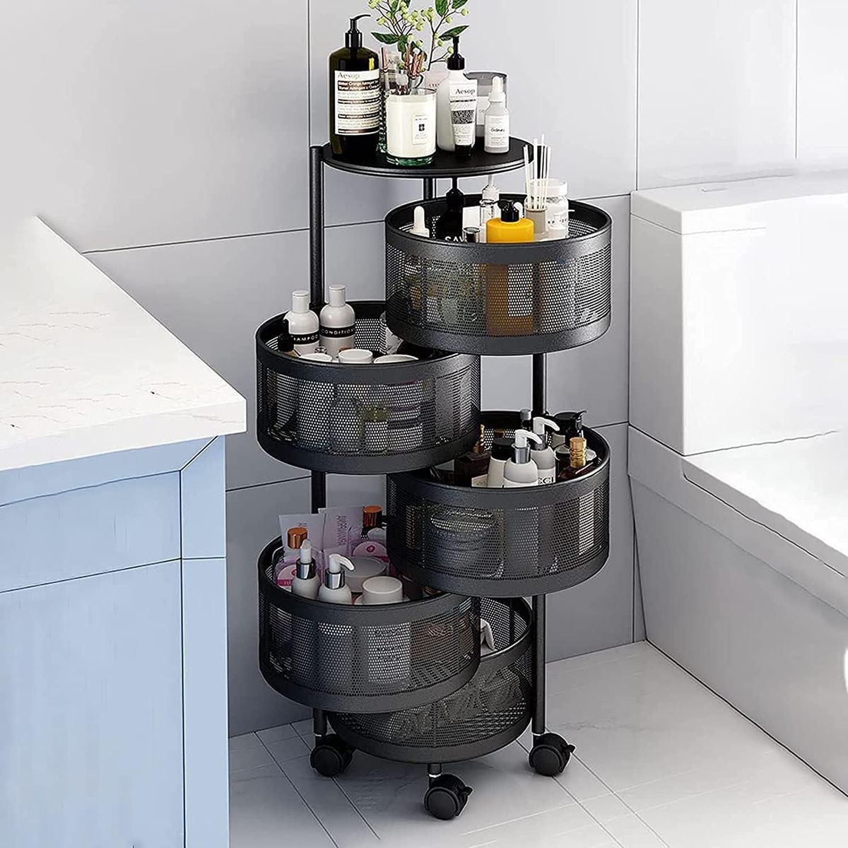 ONE PIXEL - Estante De Almacenamiento De Cocina, Estante Giratorio Para Verduras