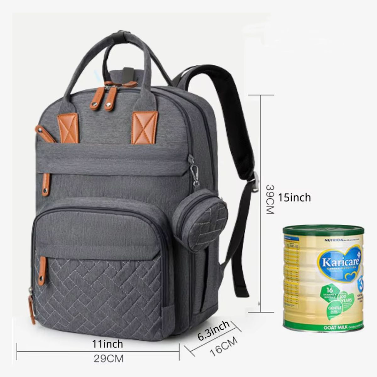 DISTRIBUCIONES GUZ SAS - Pañalera Morral Economica con Ganchos para Coche