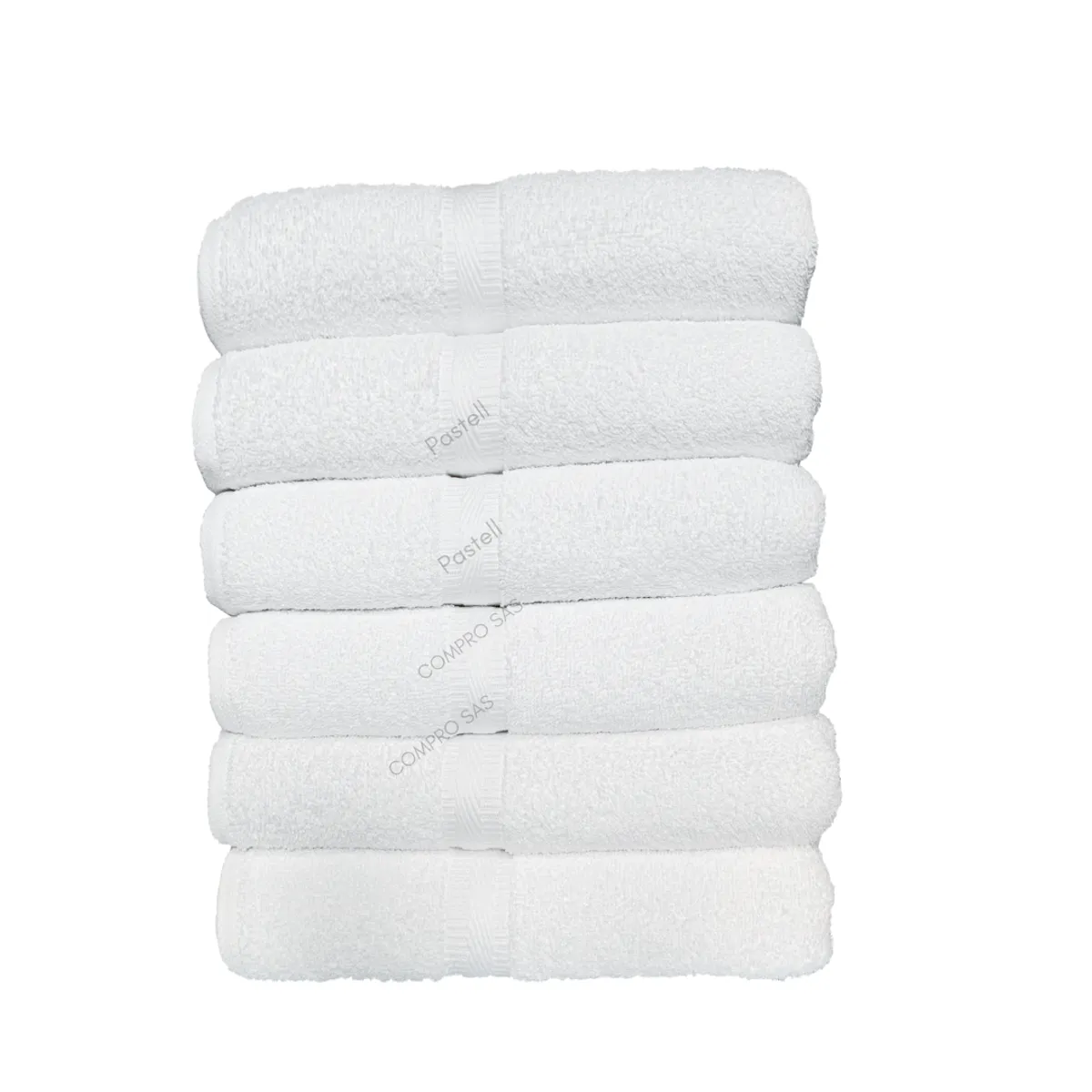 CANNON - 6 toallas cannon hotelera cuerpo 100% algodón 72x135 - 500 grs