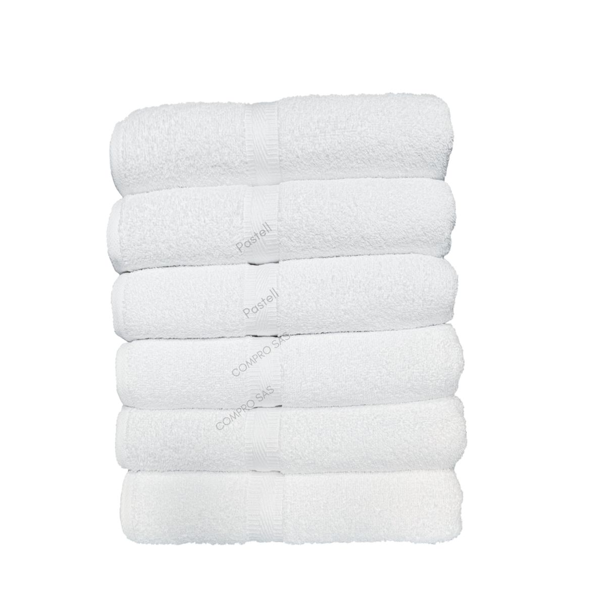 CANNON - 6 toallas cannon hotelera cuerpo 100% algodón 72x135 - 500 grs