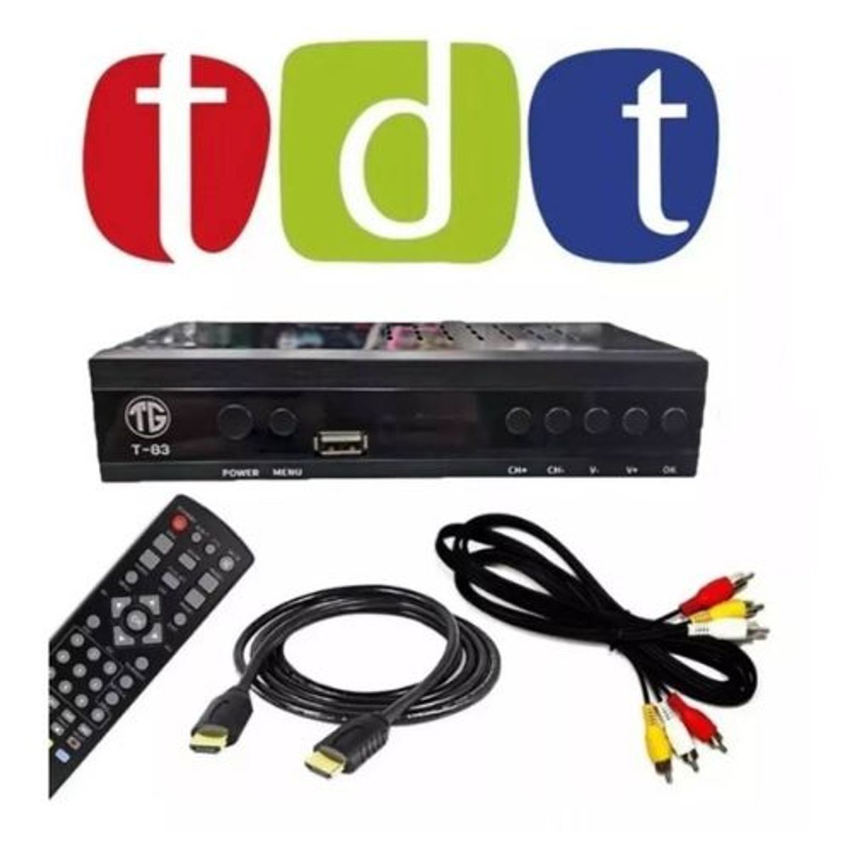 GENERICO - Decodificador tdt sencillo para televisor.