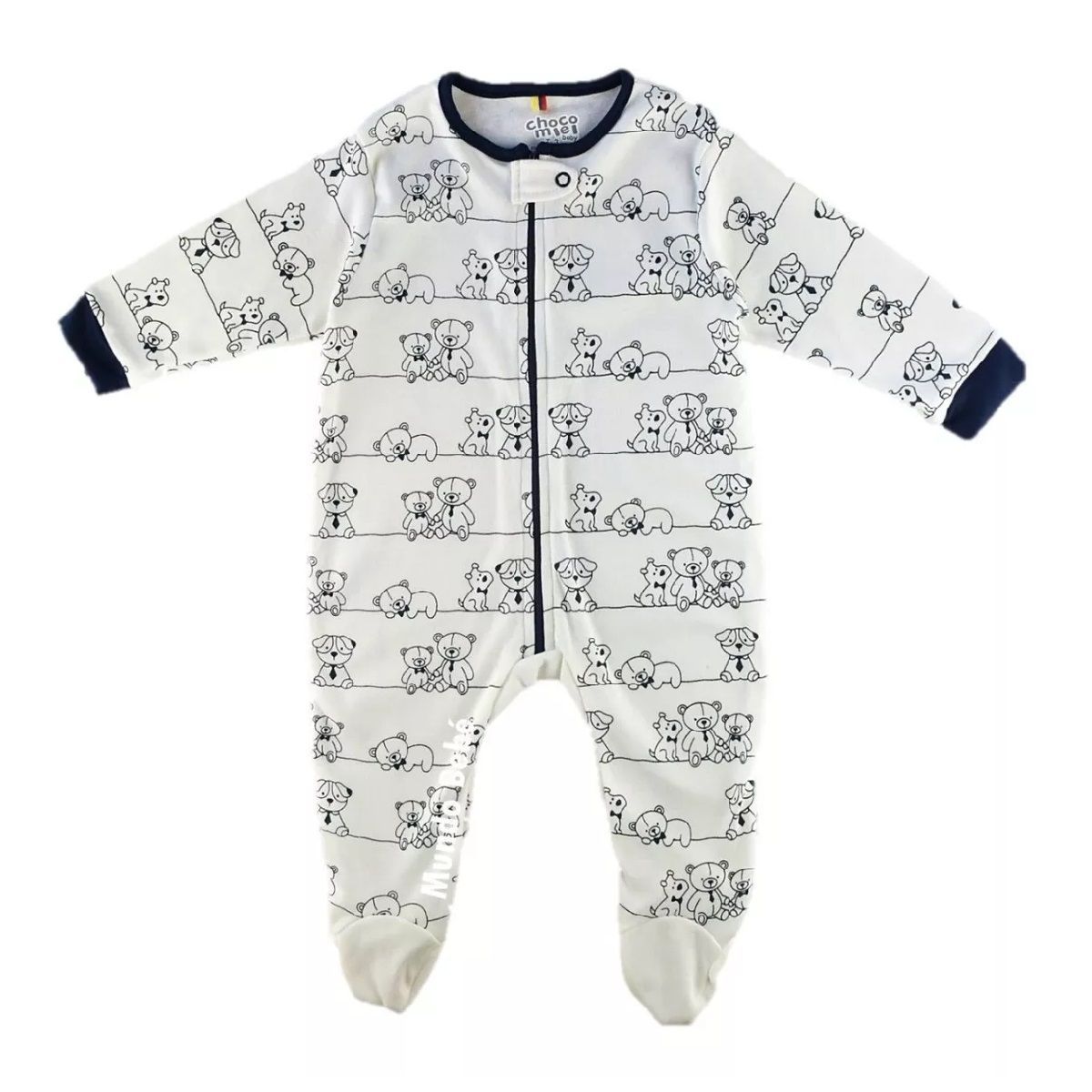 MUNDO BEBE - Pijamas enterizas  para Bebe Niño Set X 3.