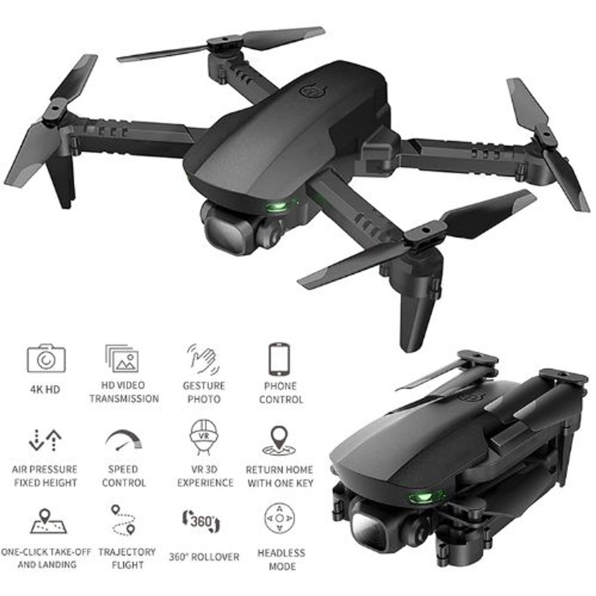 GENERICO - Mini dron con cámara profesional.