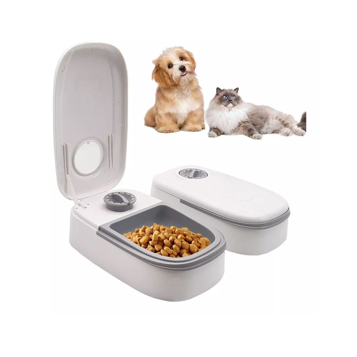 GENERICO - Comedero Mascotas Programable Temporizador Apertura