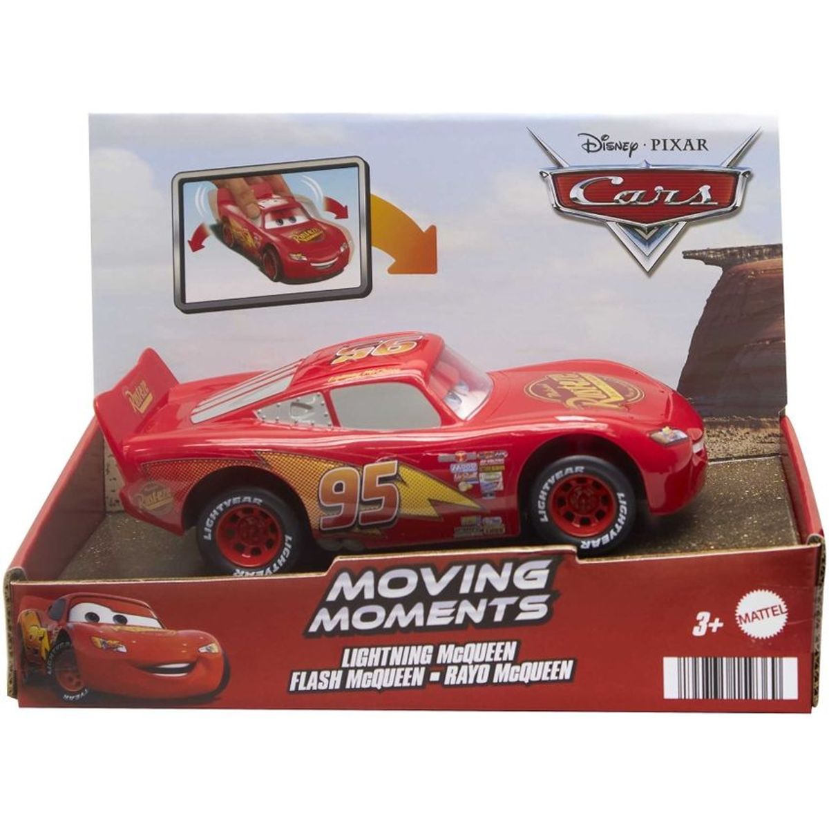 DISNEY - Cars De Disney Y Pixar Amigos Movibles Mcqueen Mattel