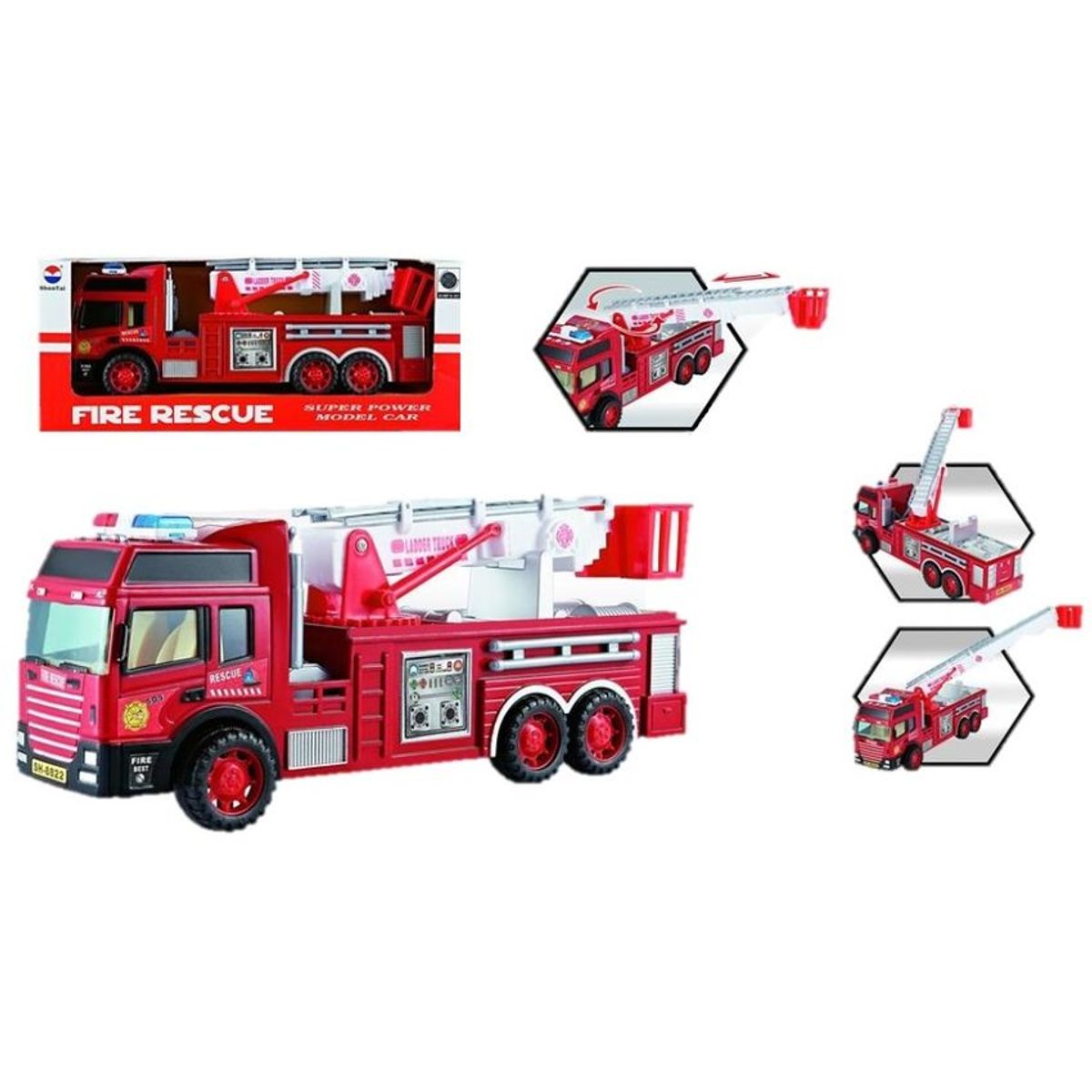 JUGUETELANDIA - CARRO RESCATE PILAS CAJA PARA NIÑOS