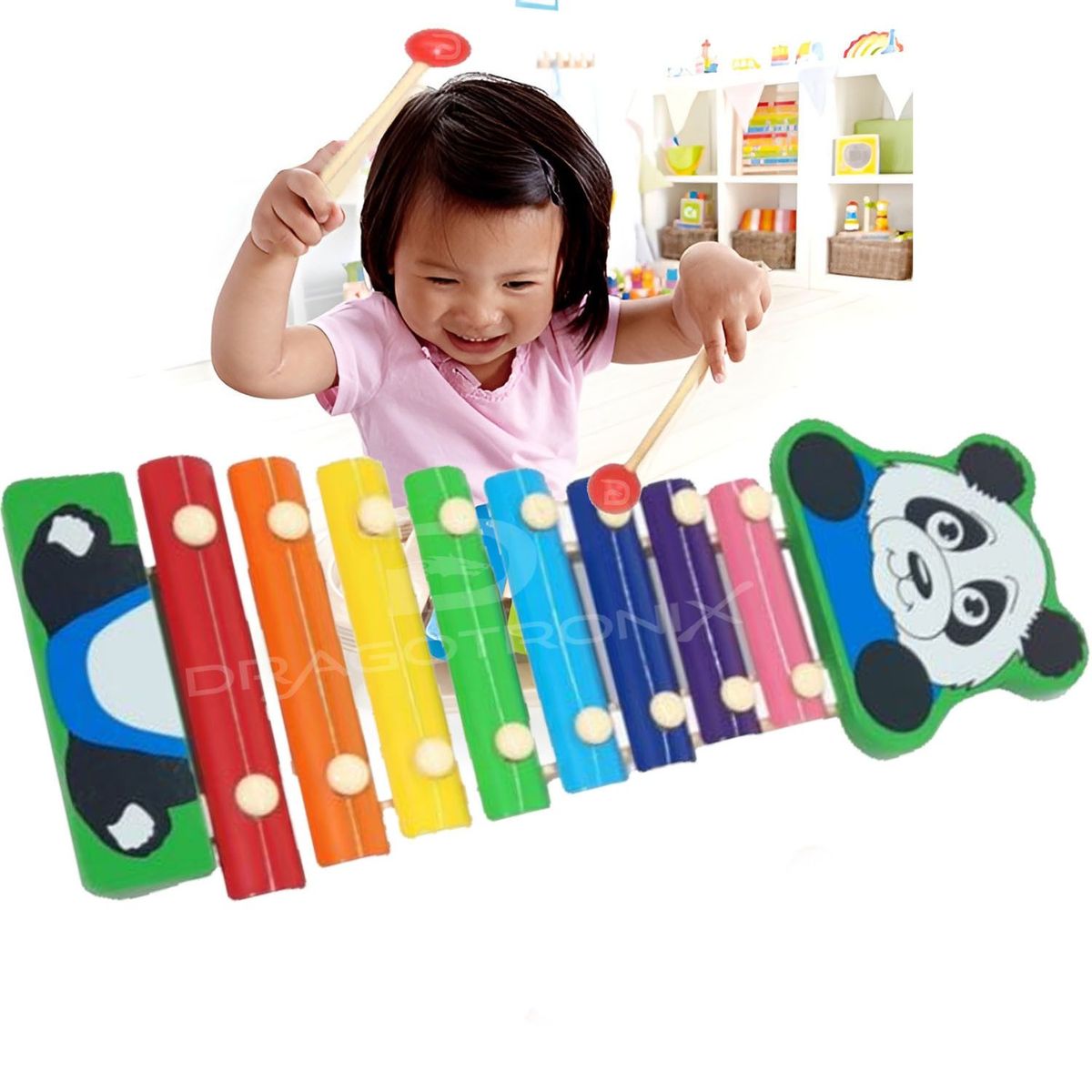GENERICO - Xilofono Infantil Marimba Alta Calidad Musical 8 Tonos Oso