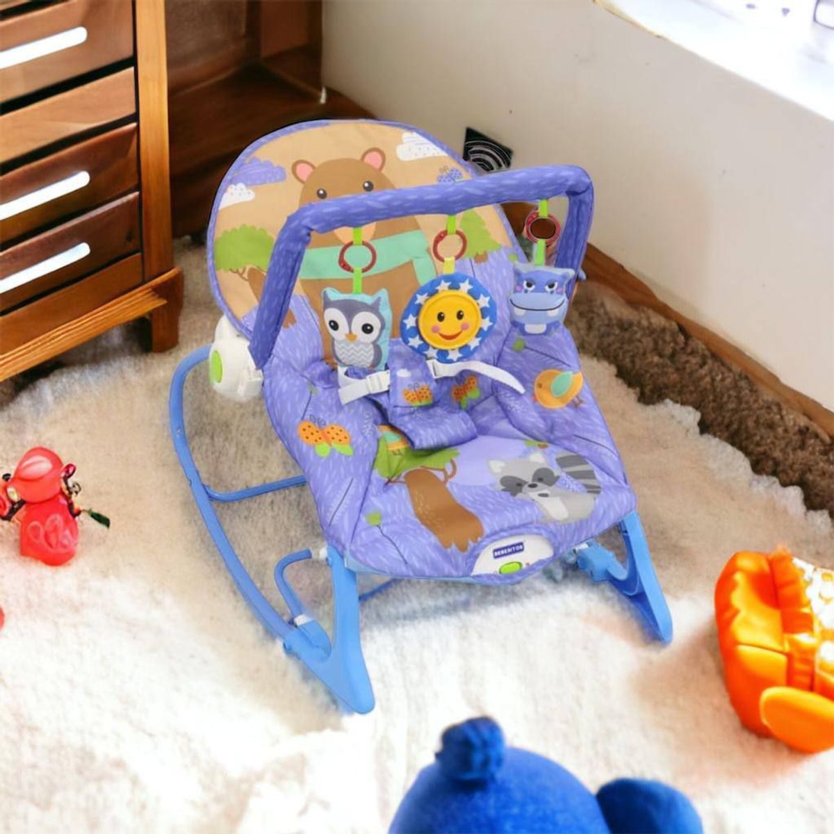 BEBESITOS - Silla Vibradora Mecedora Musical Bebé Bebesitos + OBSEQUIO