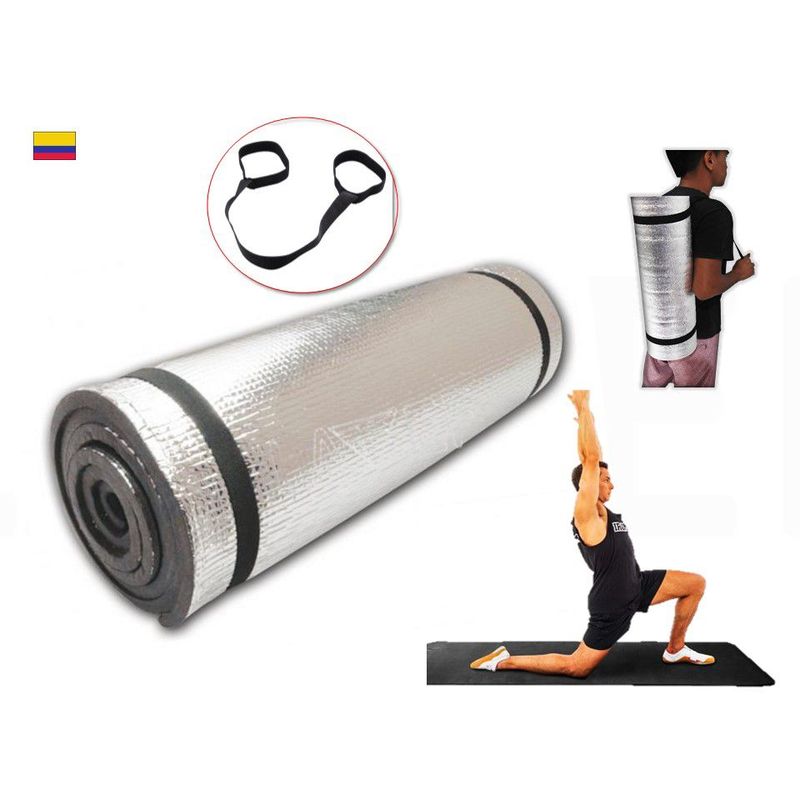 LAVEF - Colchoneta Para Hacer Ejercicio Abdominales Gimnasio NEGRO