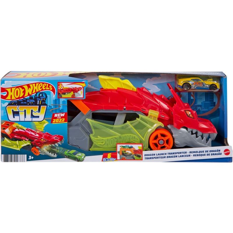 HOT WHEELS - Hot Wheels City Remolque De Dragón Mattel