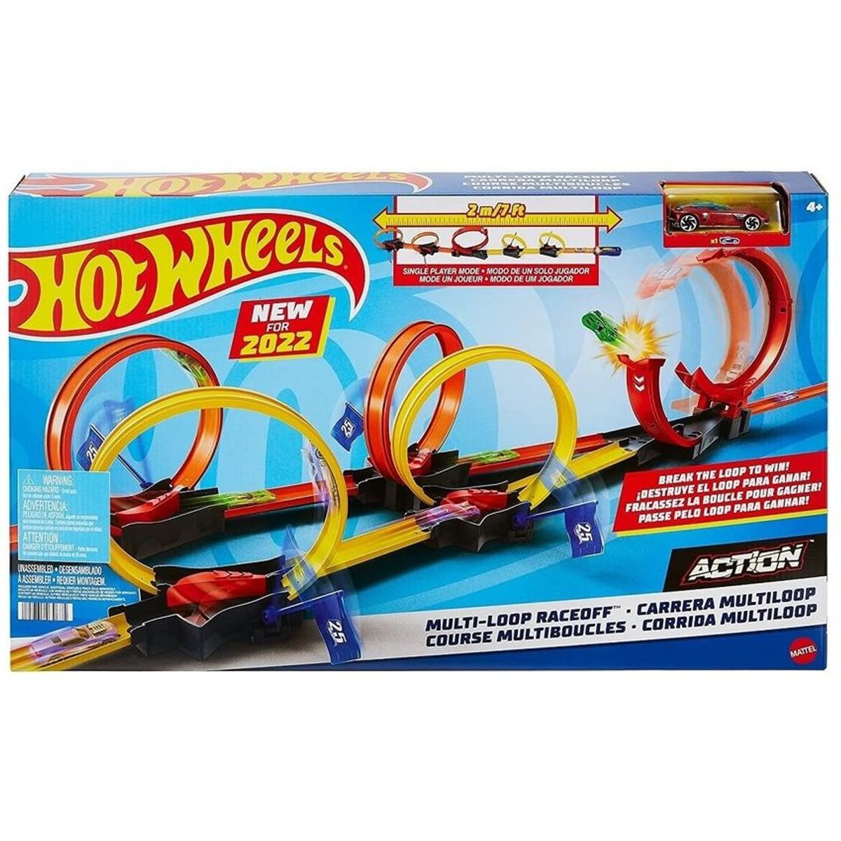 MATTEL - Hot Wheels Action Pista Competencia Súper Loop Mattel
