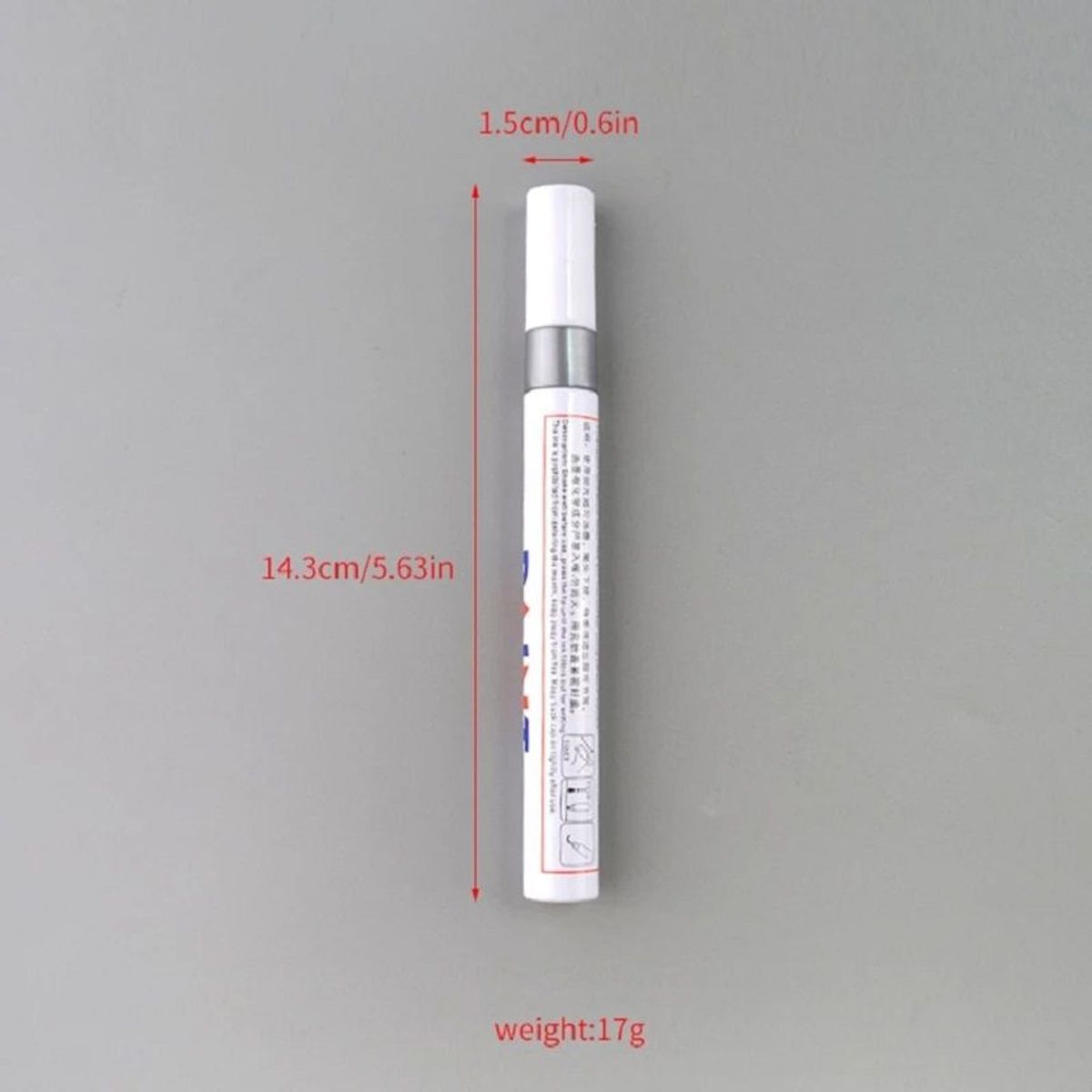 UNIVERSAL - Marcador permanente llantas de carro moto bici gris