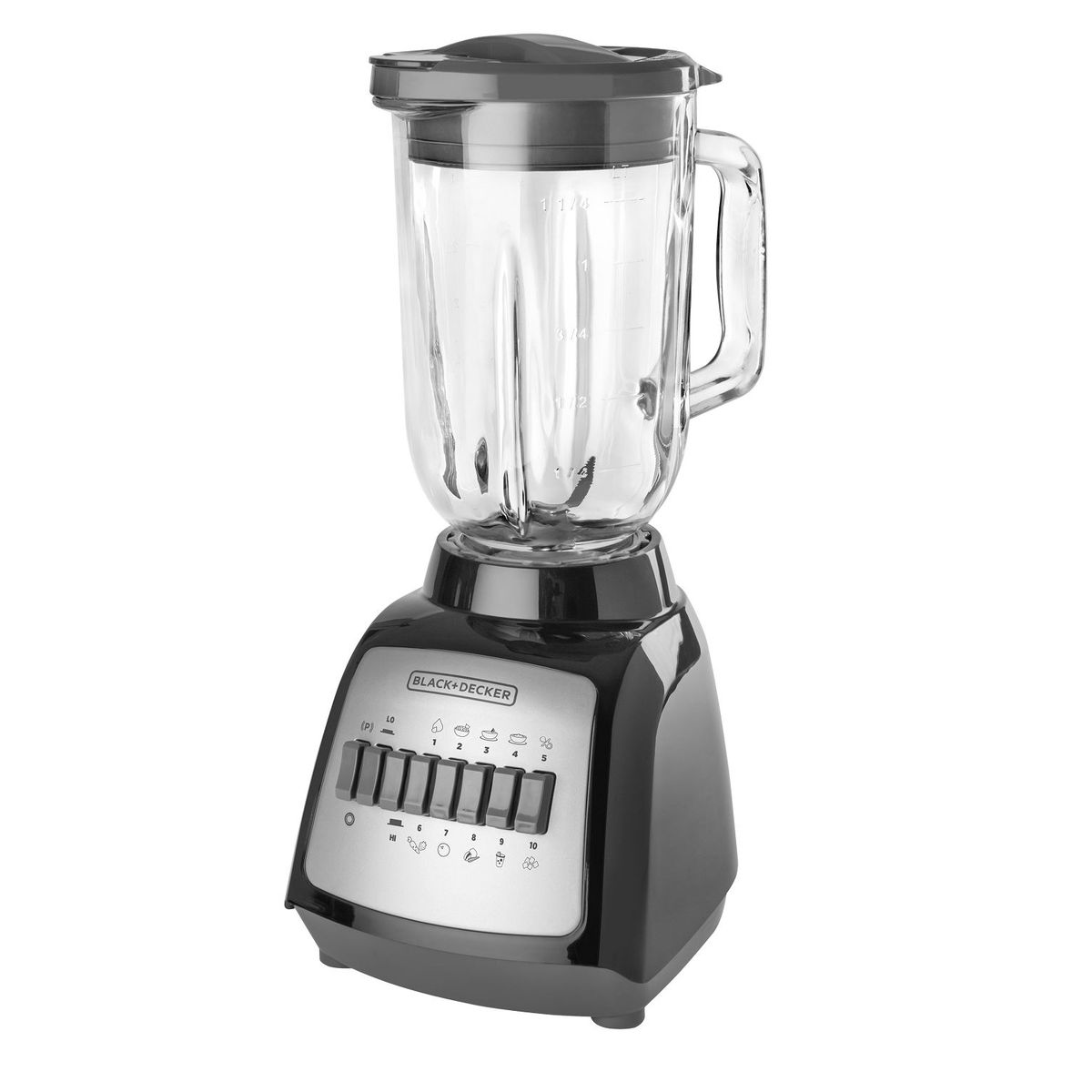 BLACK+DECKER - Licuadora Black + Decker Dura Pro 1,25 Lt Vaso Vidrio 10 V BLBD210B