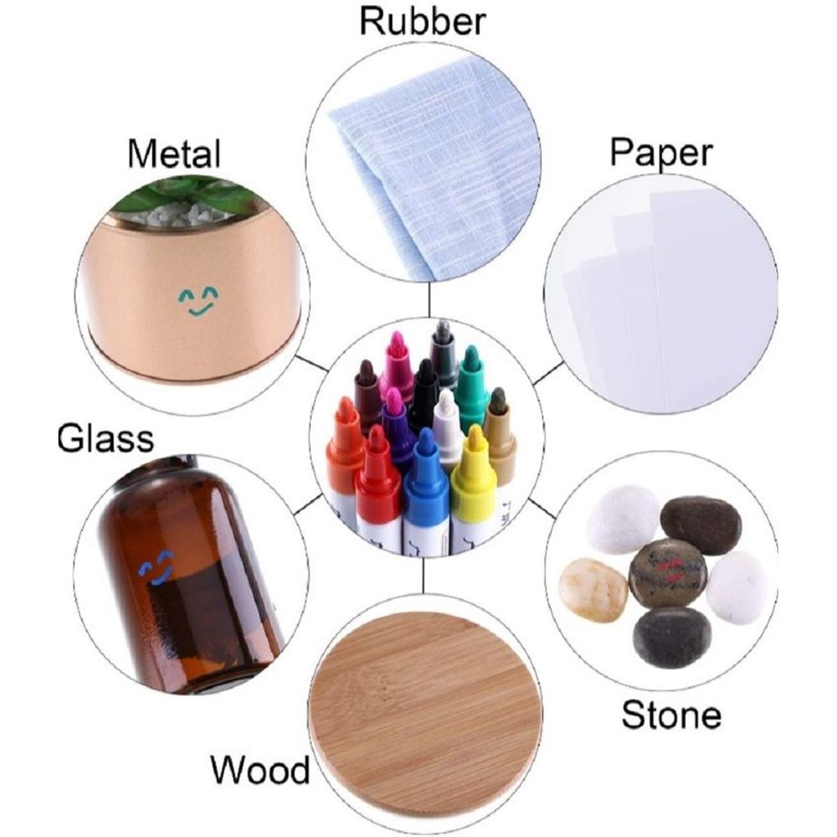 UNIVERSAL - Marcador para rayones en carro moto casco y demas blanco