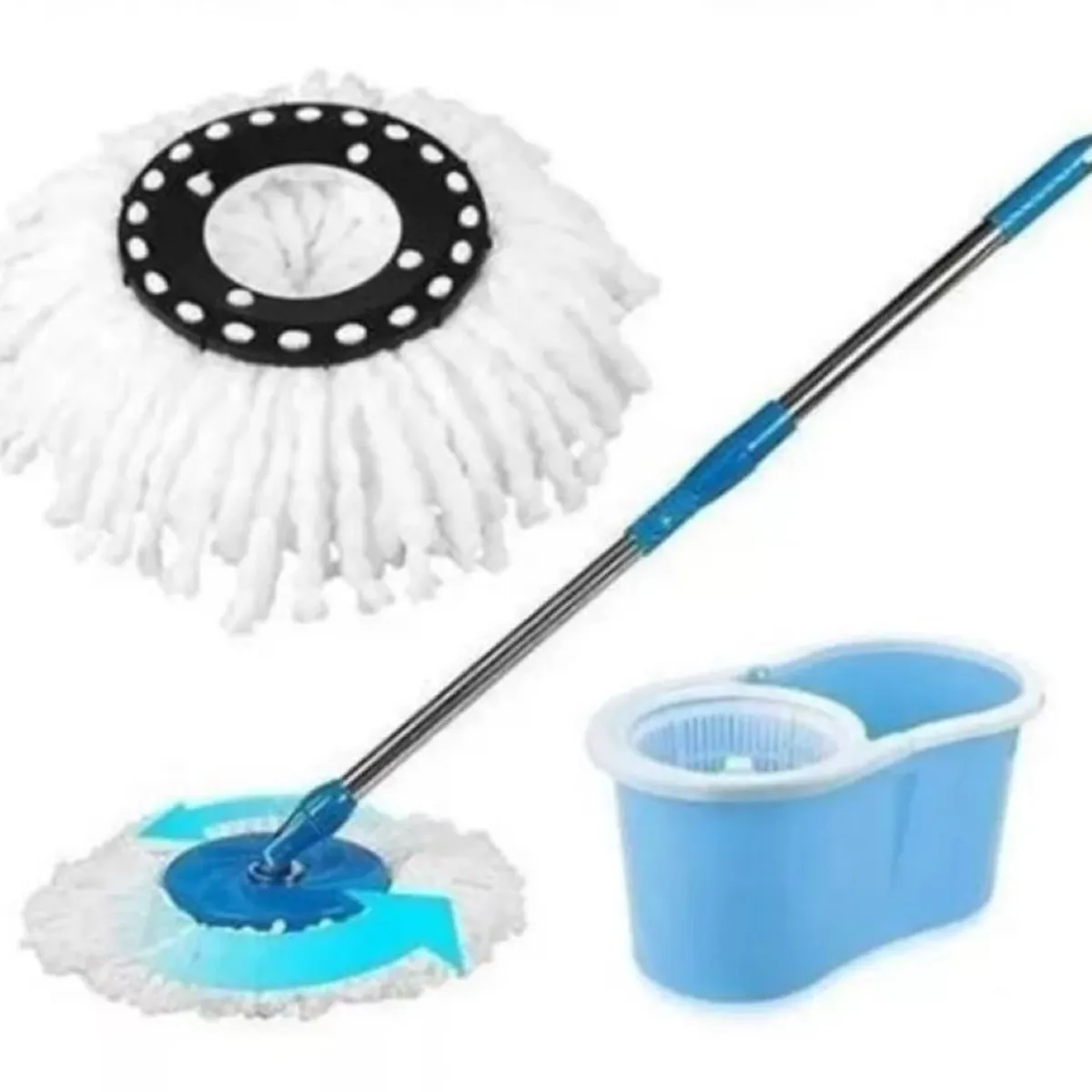 ZHOPI CO - Trapero Giratorio Magico con Balde 360°