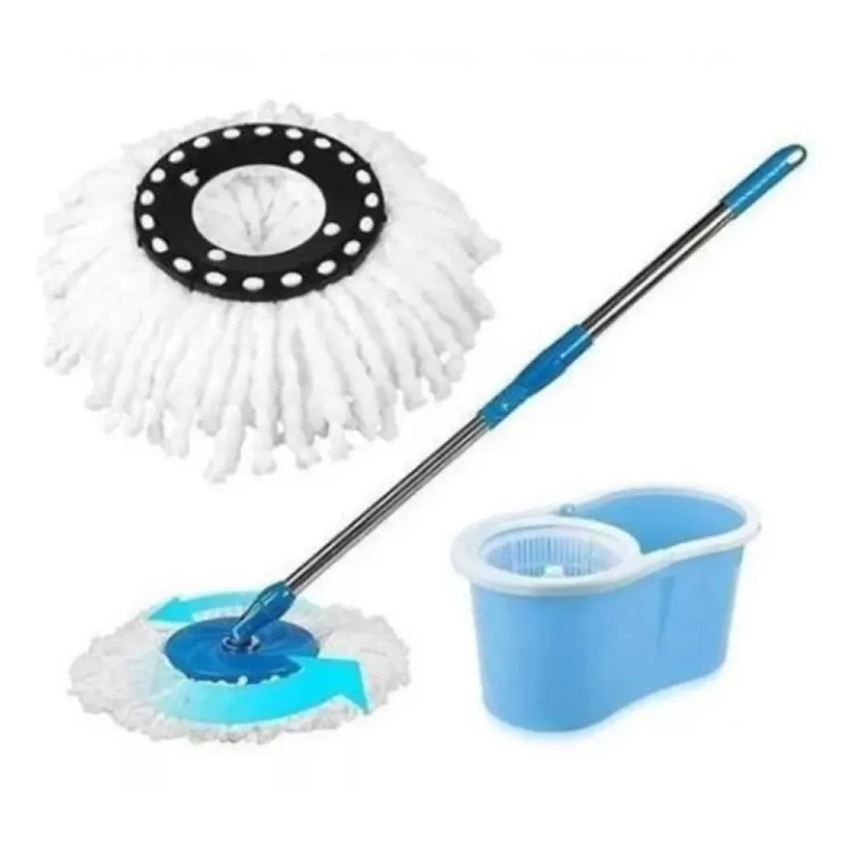 ZHOPI CO - Trapero Giratorio Magico con Balde 360°