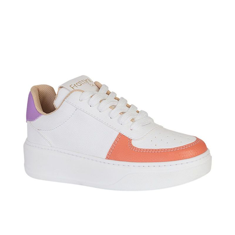 FRATTINI BELA - Tenis de Mujer marca FRATTINI BELA en Color BLANCO ROSADO  / TENIS.ANI
