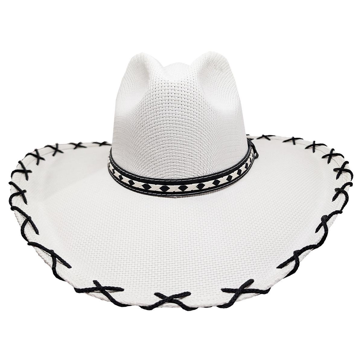VELBROS - Sombrero Vaquero Texas Llanero Norteño Hombre Mujer Ganadero - Blanco